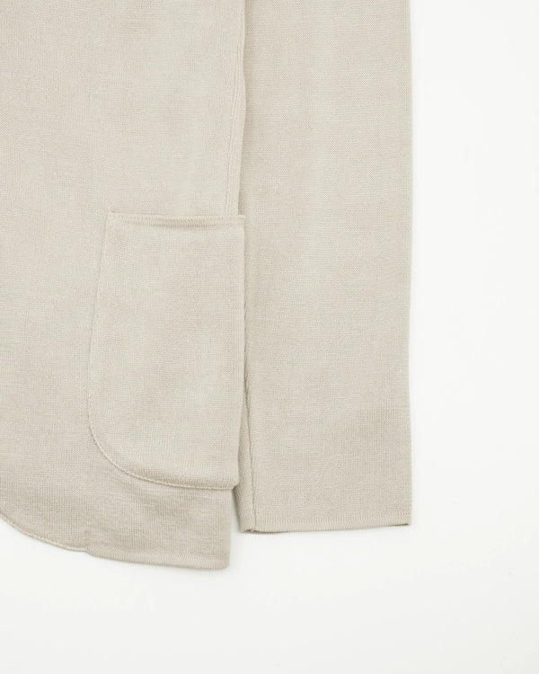Lardini Knitted Jacket Pure Cotton Beige
