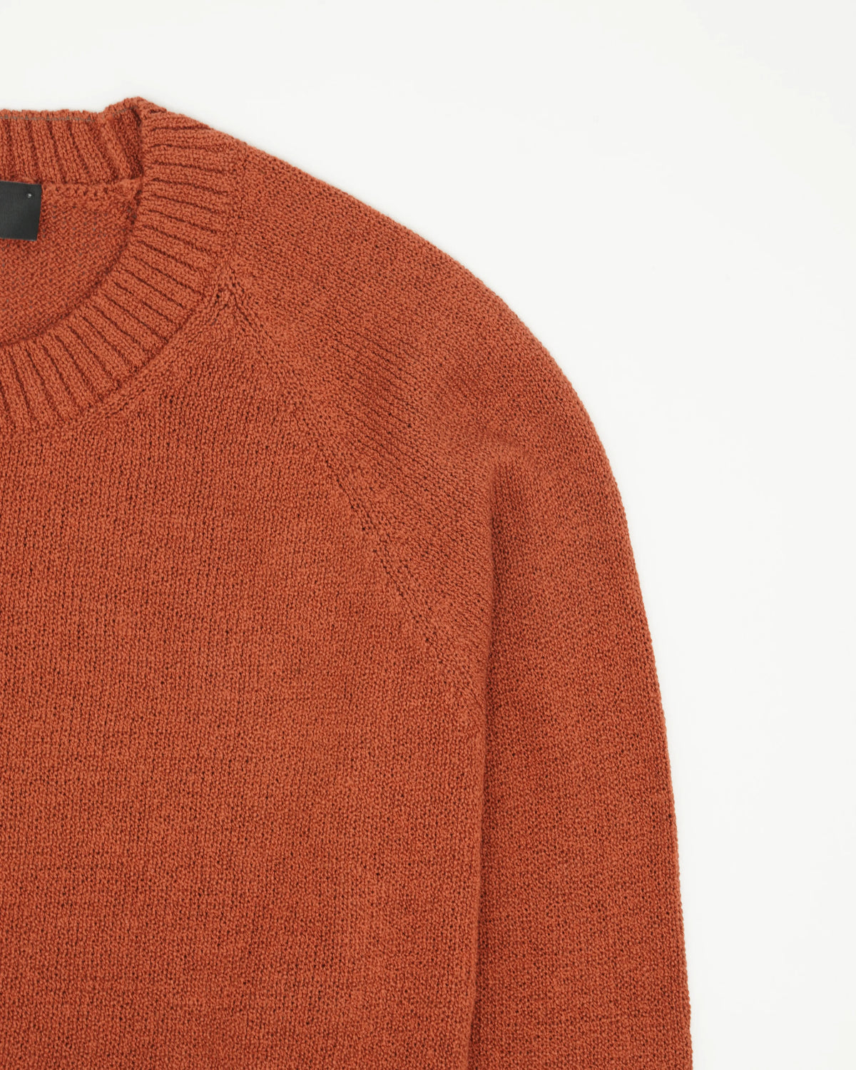 Gran Sasso Crewneck Cotton Cashmere Heavy Knit Terracotta