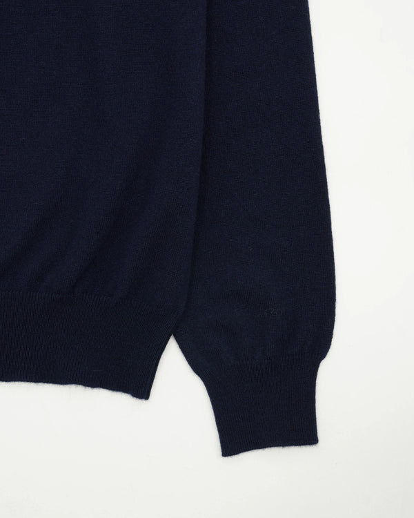 Gran Sasso Crewneck Pure Cashmere Navy