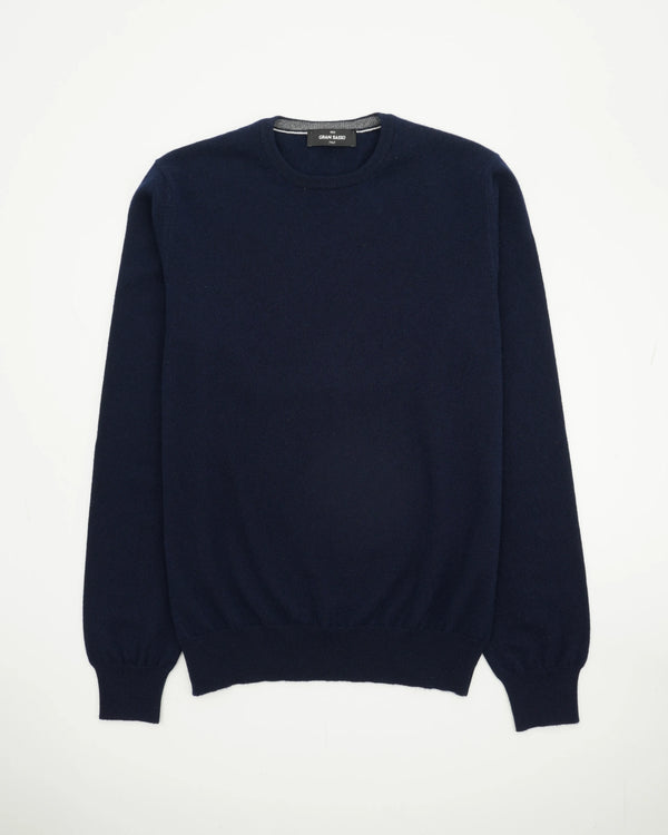 Gran Sasso Crewneck Pure Cashmere Navy