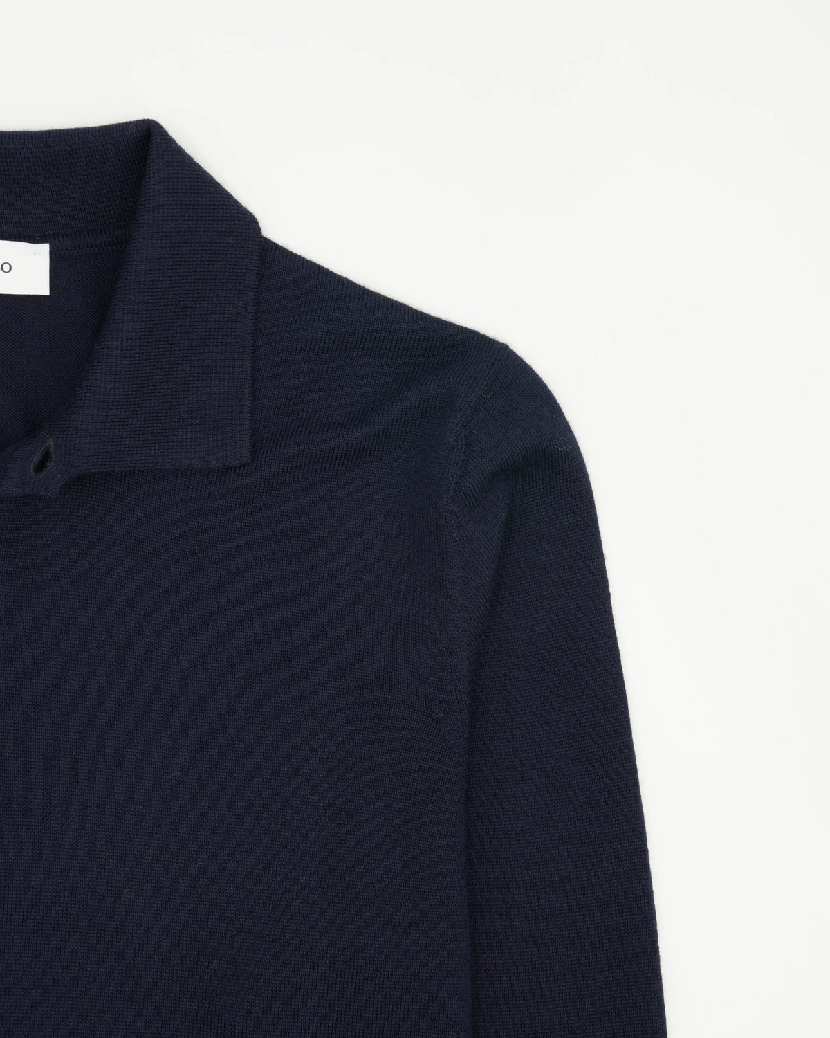 Gran Sasso Polo Shirt Pure Merino Navy