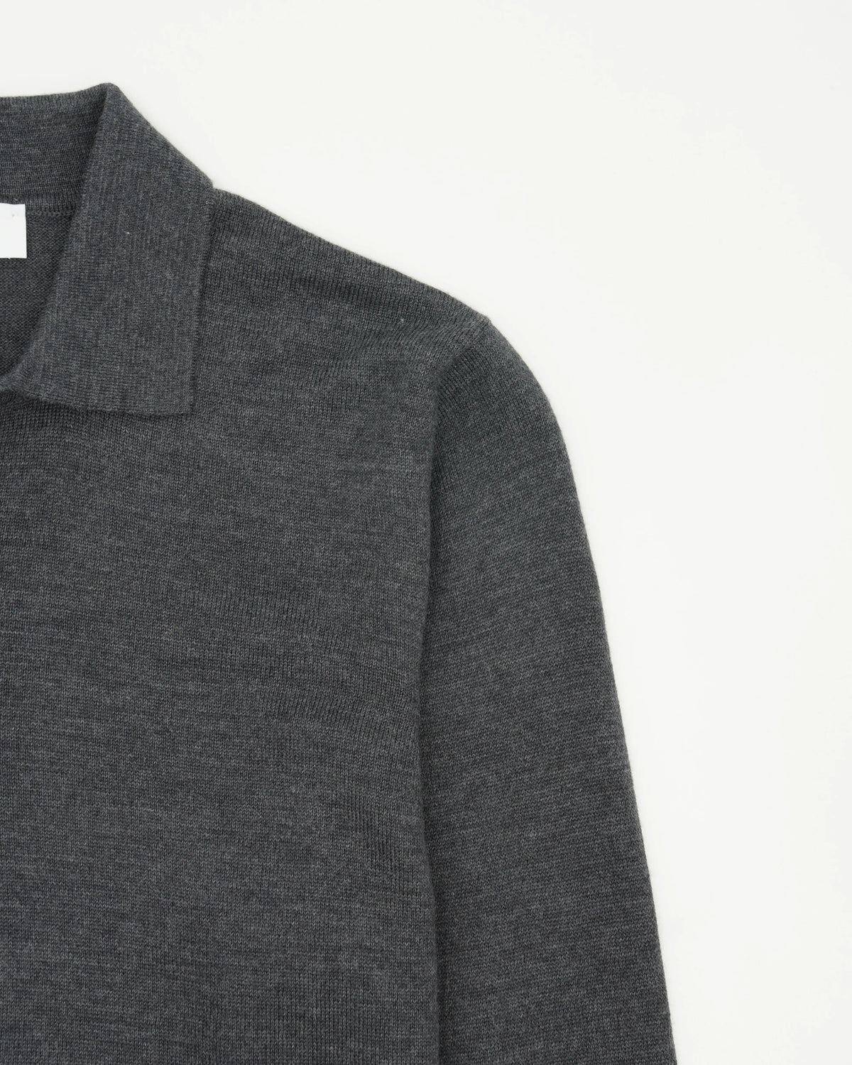 Gran Sasso Polo Shirt Pure Merino Grey