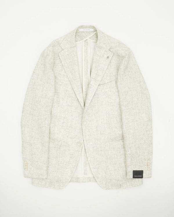 Tagliatore Jacket Cotton Linen Blend Light Green