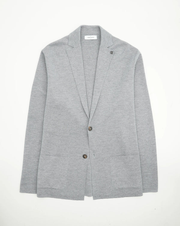 Gran Sasso Milano Knit Blazer Light Grey
