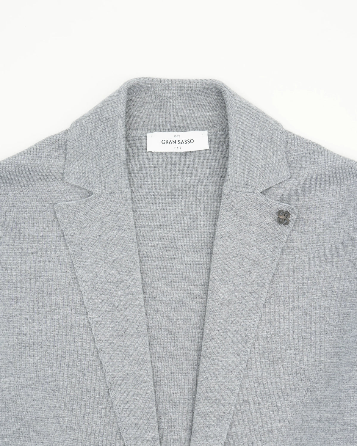 Gran Sasso Milano Knit Blazer Light Grey