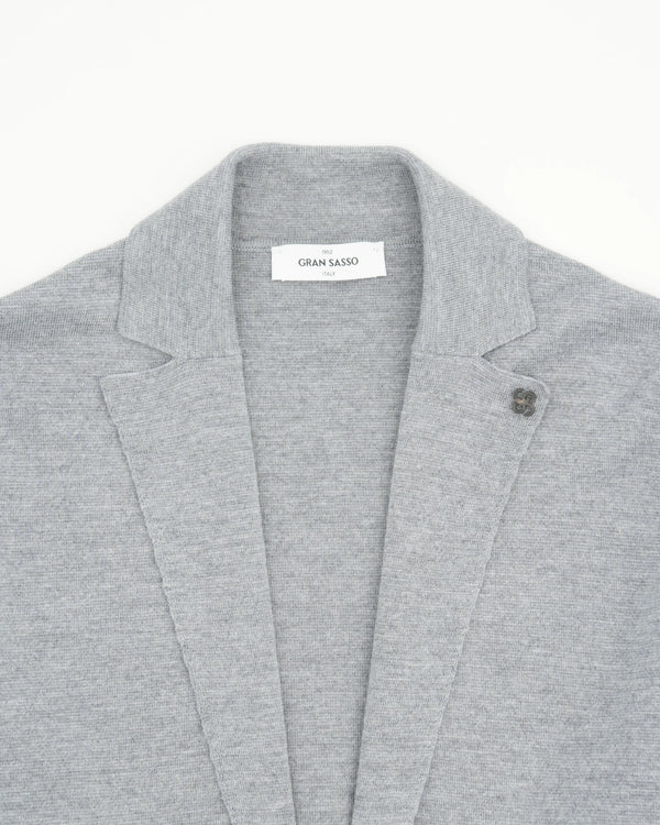 Gran Sasso Milano Knit Blazer Light Grey
