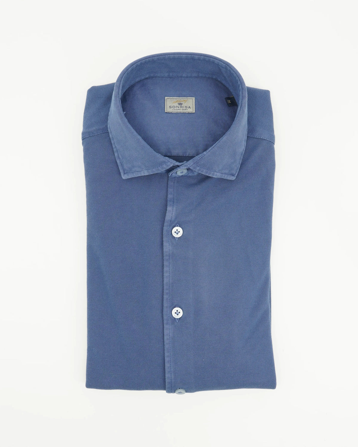 Sonrisa Shirt Garment Dyed Jersey Blue