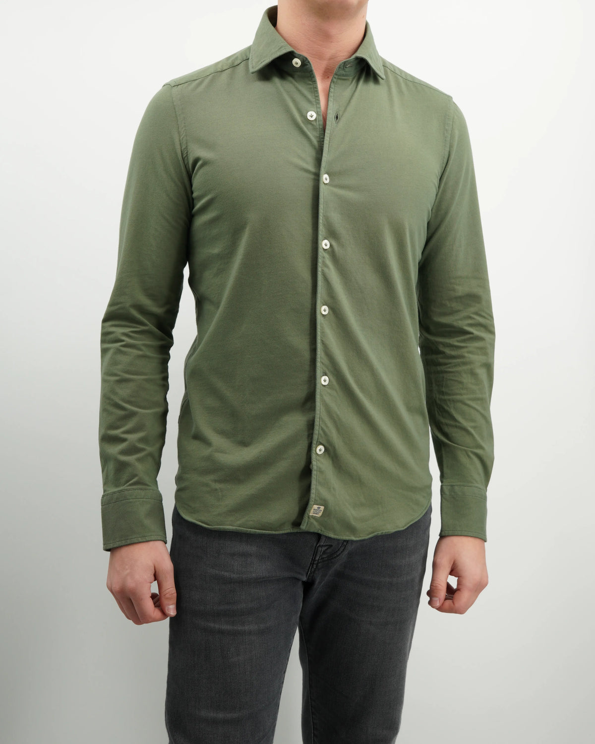 Sonrisa Shirt Garment Dyed Fine Jersey Green