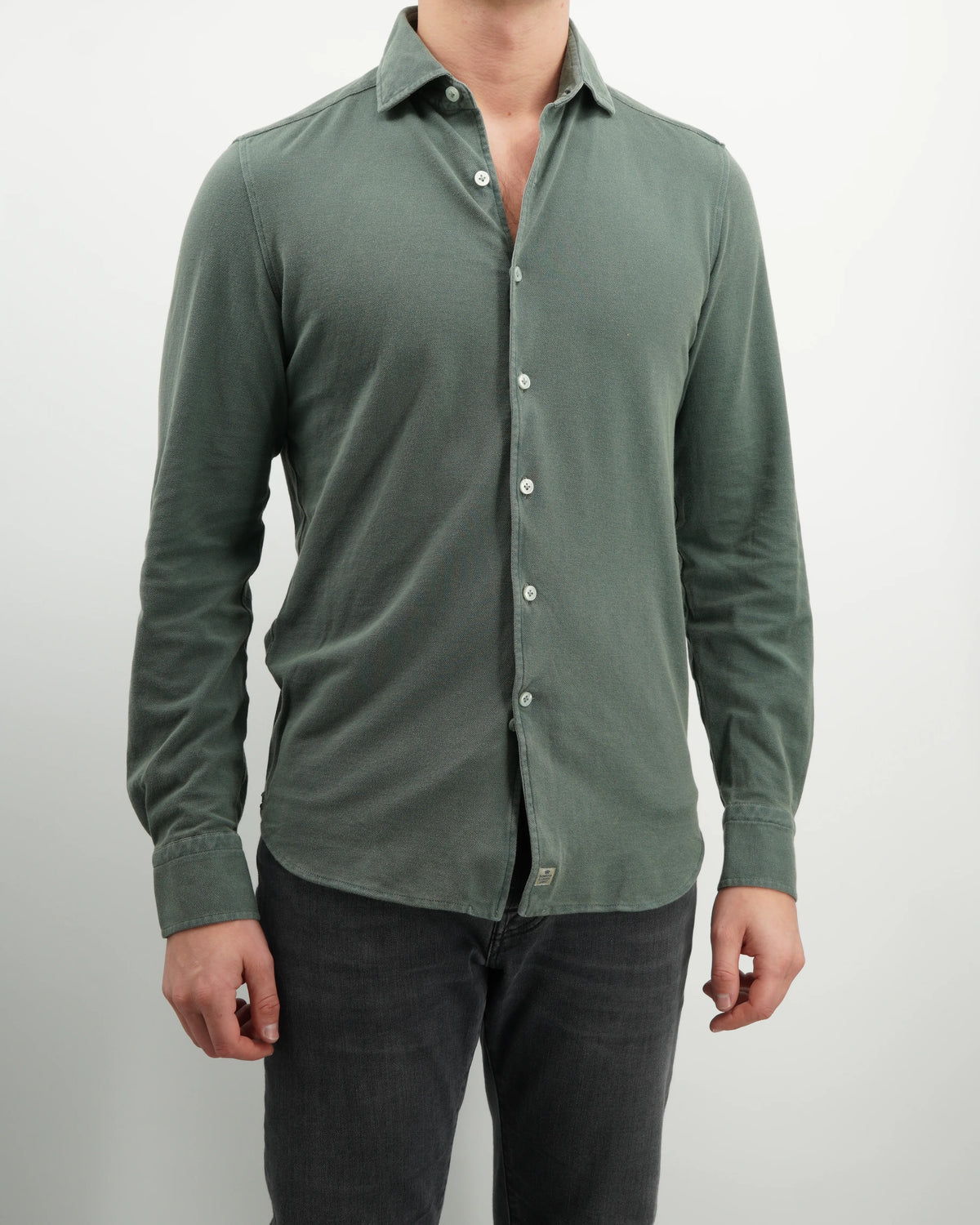 Sonrisa Shirt Garment Dyed Jersey Green